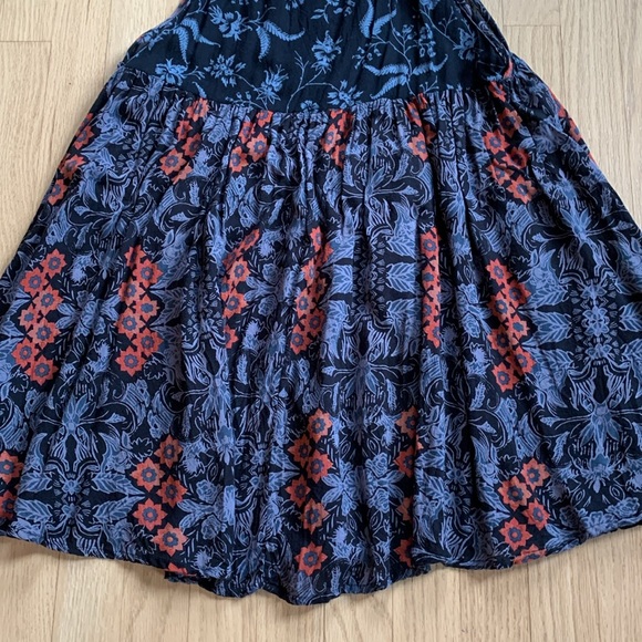 Free People Intimately Wildest Dreams Floral Shoulder Tie Mini Dress Whimsigoth - Picture 7 of 9